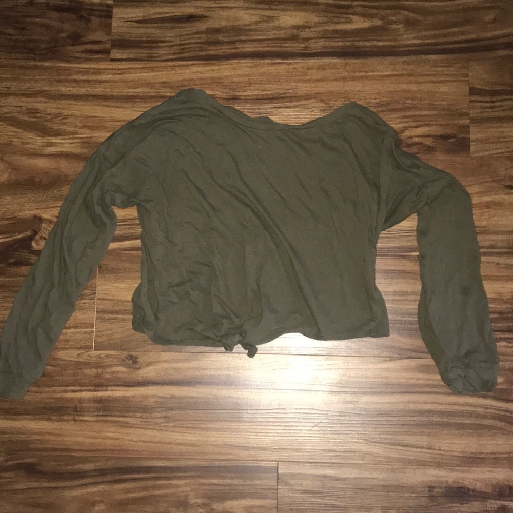 Green Crop Top